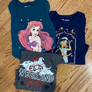 Lot of size 8 Disney tops